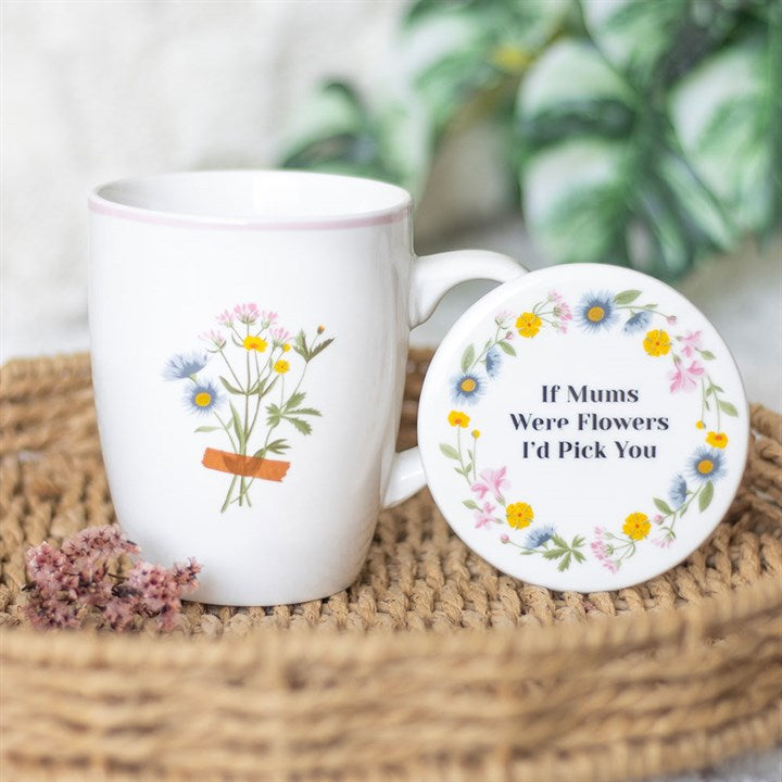 If Mums Were Flowers – Floral Mug & Coaster Gift Set