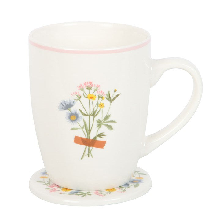 If Mums Were Flowers – Floral Mug & Coaster Gift Set