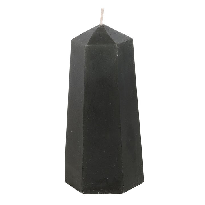 Guardian Shield – Black Obsidian Protection Crystal Candle