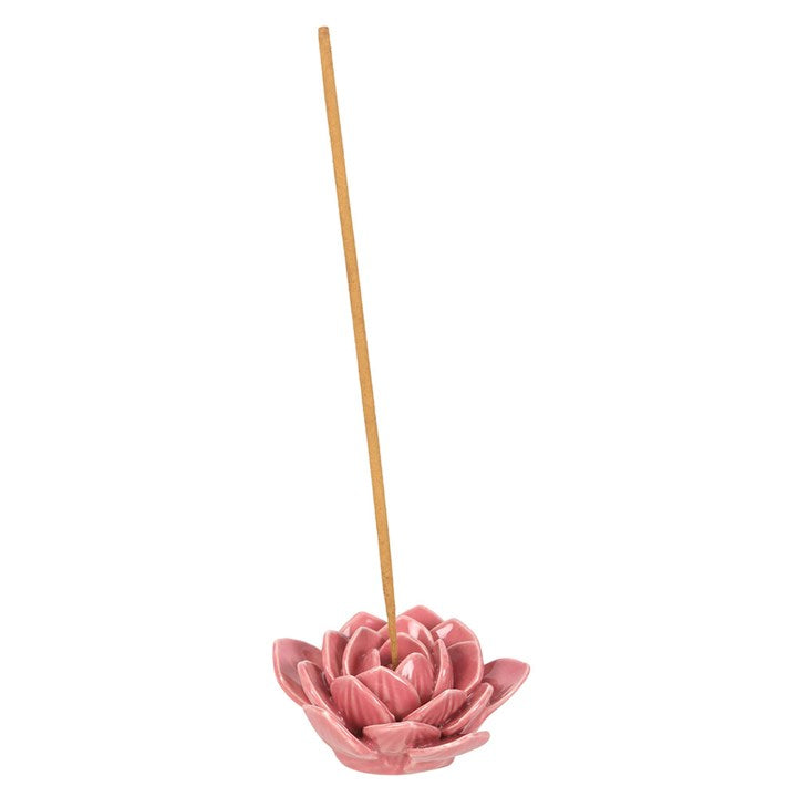 Pink Water Lily Incense Stick Holder – Elegance & Serenity