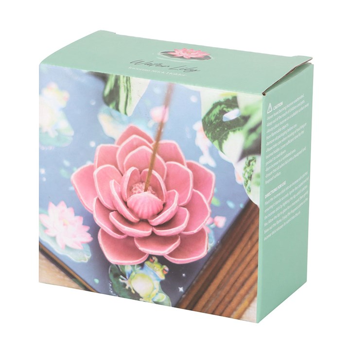 Pink Water Lily Incense Stick Holder – Elegance & Serenity
