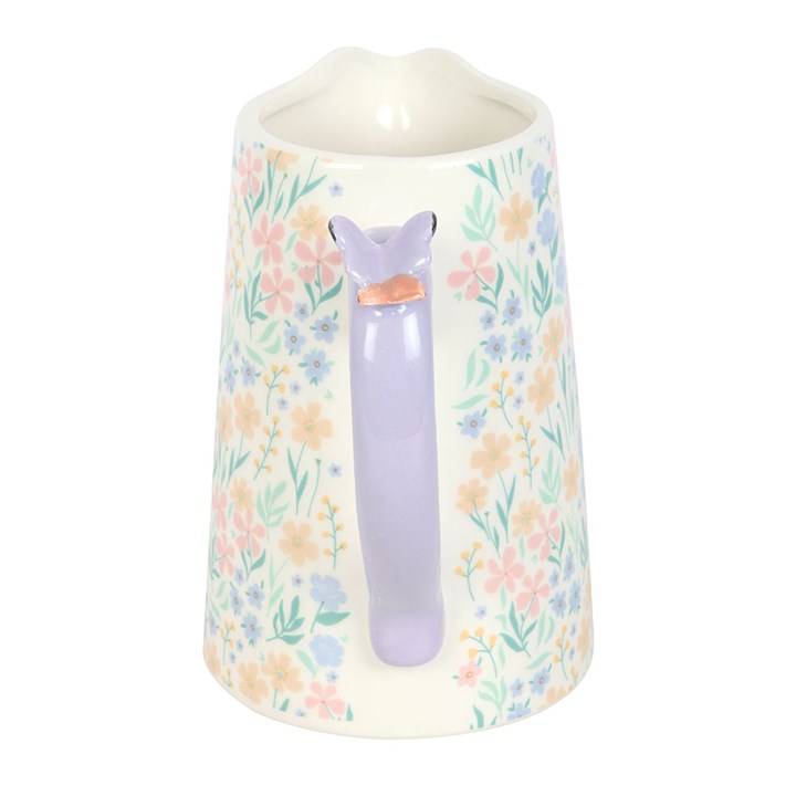 Spring Blossom Ceramic Flower Jug with Butterfly
