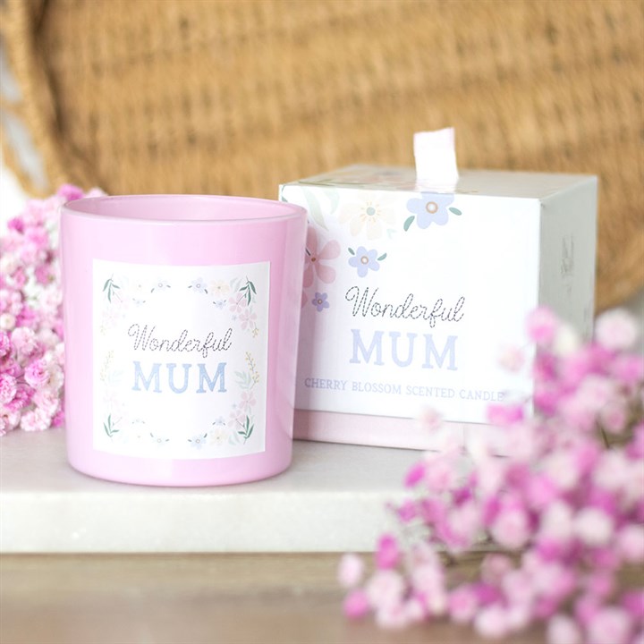 Wonderful Mum Cherry Blossom Candle β A Gift of Love & Appreciation
