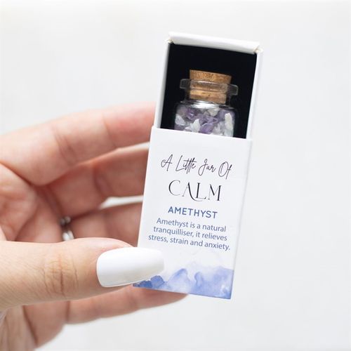 A Little Jar of Calm – Amethyst Crystal Chips