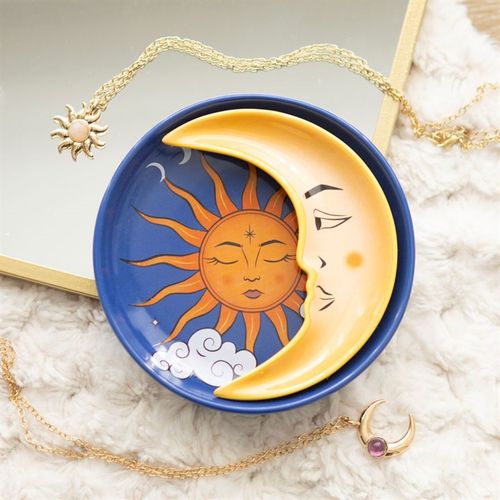 Cosmic Harmony – Sun & Moon Stacking Trinket Dish