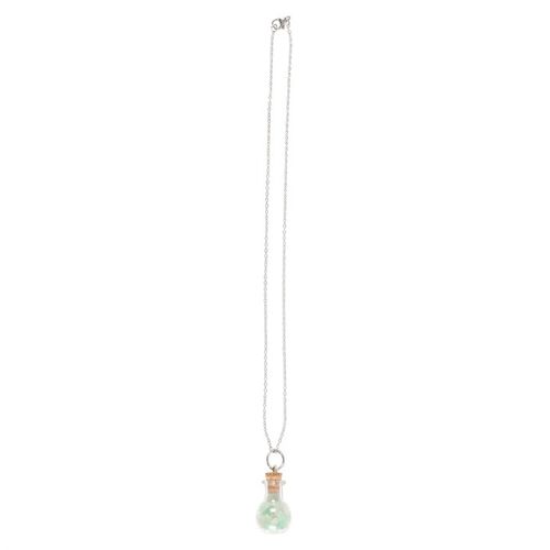 Fortune Charm – Green Aventurine Potion Bottle Necklace
