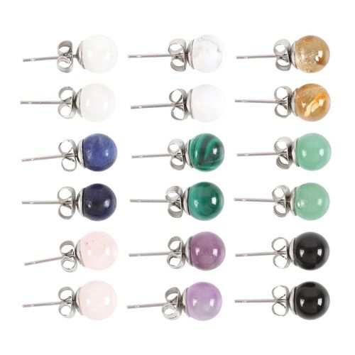 Celestial Harmony-Semi-Precious Crystal Earrings Set of 9