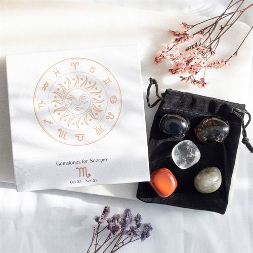 Scorpio Zodiac Crystal Set – Strength & Transformation