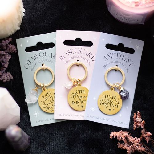 "I Have a Crystal for That" – Amethyst Keyring