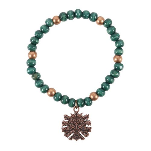Ancient Wisdom Green Man Charm Bracelet