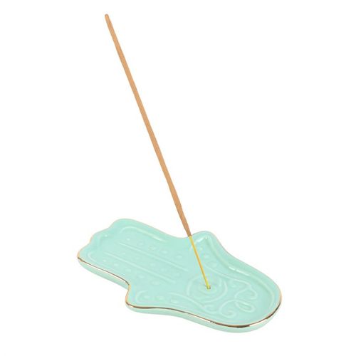 Blue Hamsa Hand Incense Stick Holder – Symbol of Protection & Tranquillity