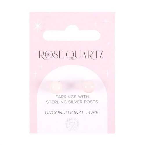 Love & Light – Rose Quartz Crystal Earrings