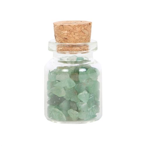 A Little Jar of Luck – Green Aventurine Crystal Chips
