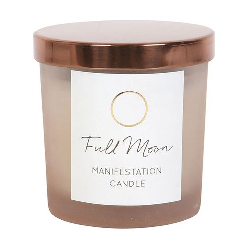 Full Moon Manifestation Candle – Eucalyptus & Tiger's Eye