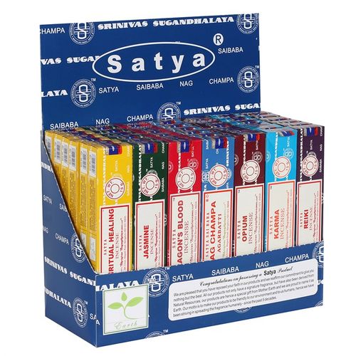 Sacred Aromas – Satya Incense Sticks Display Starter Pack