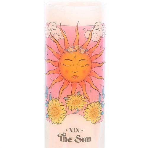 The Sun – Pink Grapefruit Tarot Tube Candle
