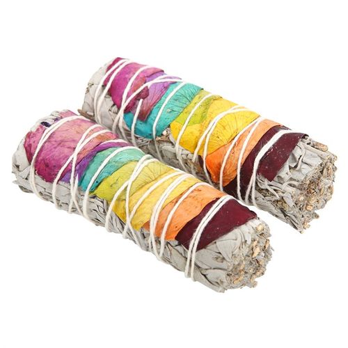 Sacred Bloom–Rose Petal Sage Smudge Wands Set of 2