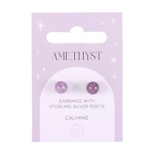 Serenity Studs – Amethyst Crystal Earrings