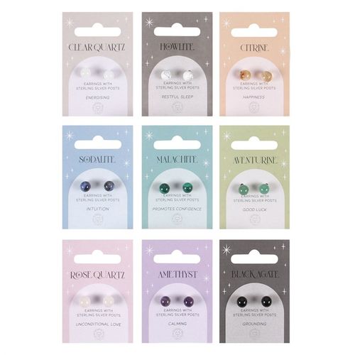 Celestial Harmony-Semi-Precious Crystal Earrings Set of 9
