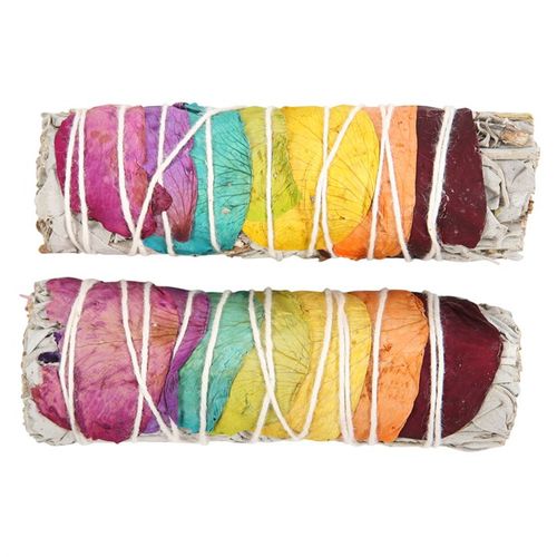 Sacred Bloom–Rose Petal Sage Smudge Wands Set of 2