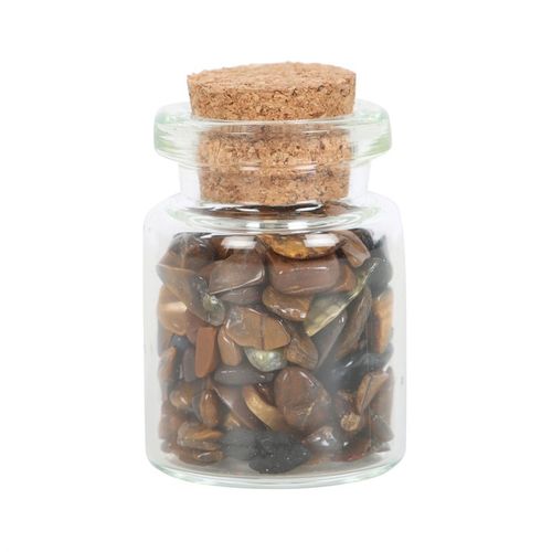 A Little Jar of Confidence – Tiger’s Eye Crystal Chips