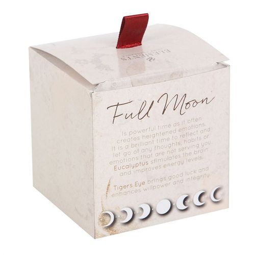 Full Moon Manifestation Candle – Eucalyptus & Tiger's Eye