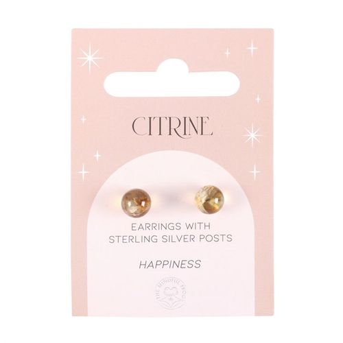 Radiance Studs – Citrine Crystal Earrings