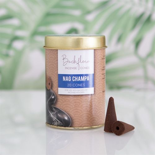 Elements Nag Champa Harmony Jumbo Backflow Incense Cones – 6 Tins