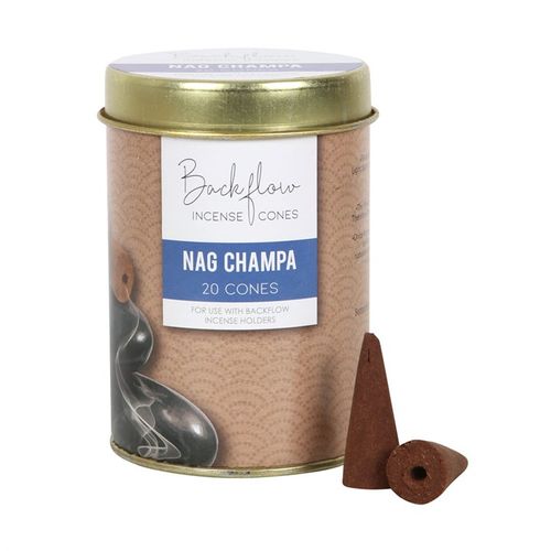 Elements Nag Champa Harmony Jumbo Backflow Incense Cones – 6 Tins