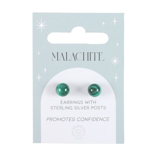 Empower Studs – Malachite Crystal Earrings