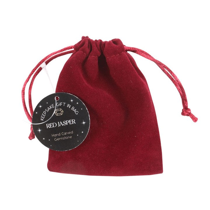 Red Jasper Crystal Star in a Velvet Bag