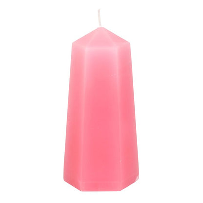 Rose Quartz Love Tower Candle