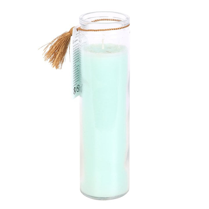 Manifest Clarity – White Sage & Clear Quartz Tube Candle