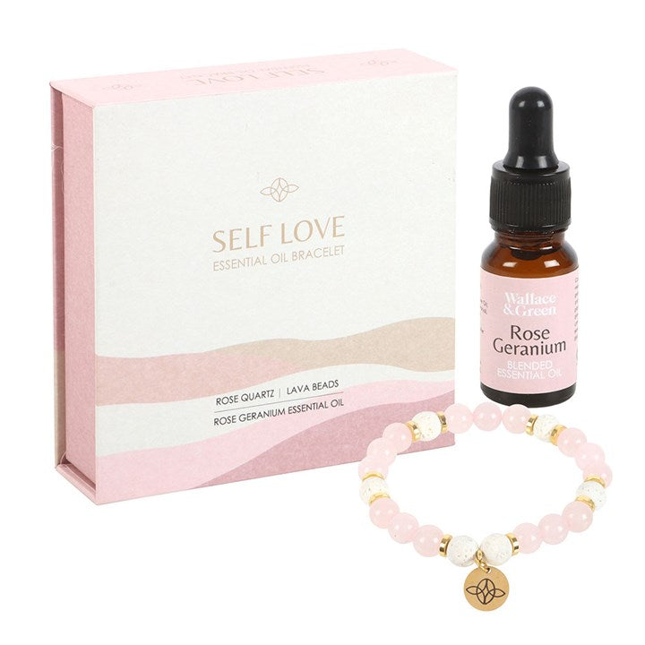 Love & Serenity – Rose Quartz Essential Oil Bracelet