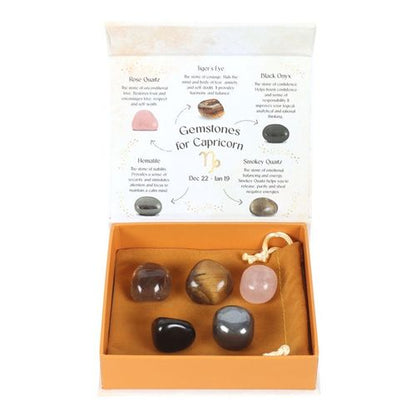 Capricorn Zodiac Crystal Set – Strength & Stability