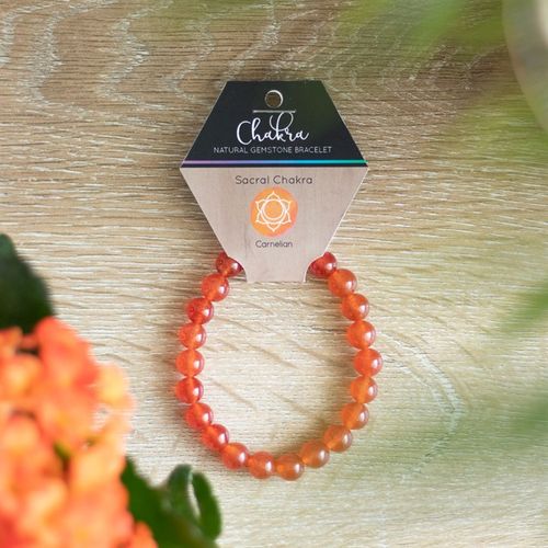 Solara’s Fire – Carnelian Sacral Chakra Bracelet