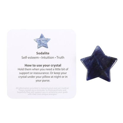 "Lucky Stars" – Sodalite Crystal Star in a Bag