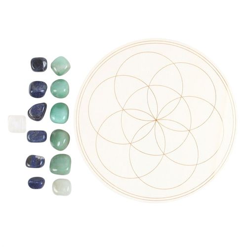 Seed of Life – Crystal Grid Set for Abundance & Harmony