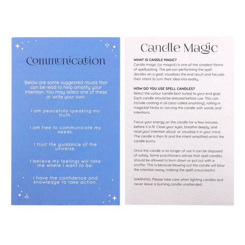 Clarity & Communication Spell Candles-Set of 12