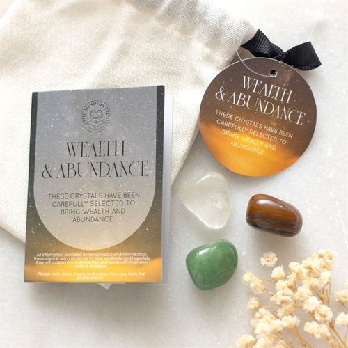 Wealth & Abundance Crystal Healing Set – Prosperity & Success