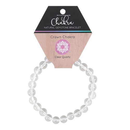 Aurora’s Light – Clear Quartz Crown Chakra Bracelet