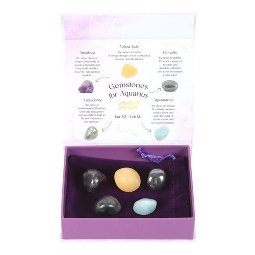 Aquarius Zodiac Crystal Set – Innovation & Transformation