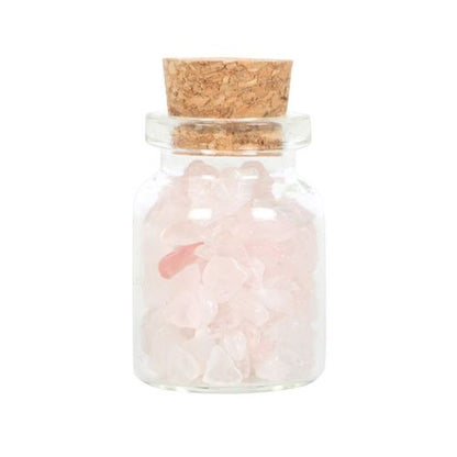 A Little Jar of Love – Rose Quartz Crystal Chips