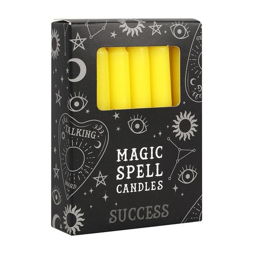 Golden Ambition Ritual Spell Candles-Set of 12