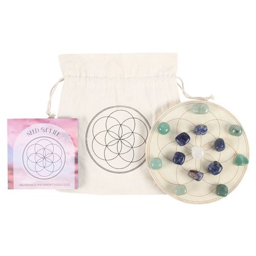 Seed of Life – Crystal Grid Set for Abundance & Harmony