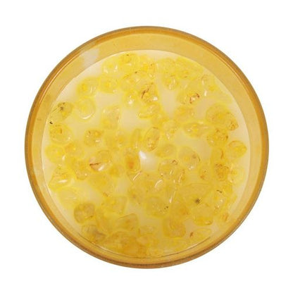 Empowered Glow – Solar Plexus Chakra Crystal Candle