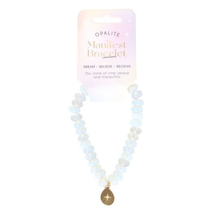 Celestial Glow – Opalite Manifestation Bracelet