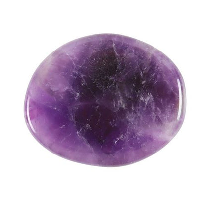 Stay Calm – Amethyst Palm Stone for Peace & Clarity