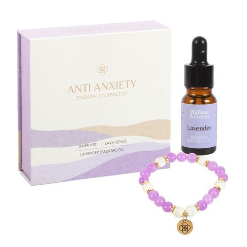 Calm & Clarity – Amethyst Crystal & Aromatherapy Bracelet