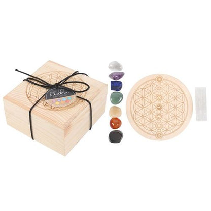 Chakra Crystal Grid Gift Set – Balance & Energy Healing